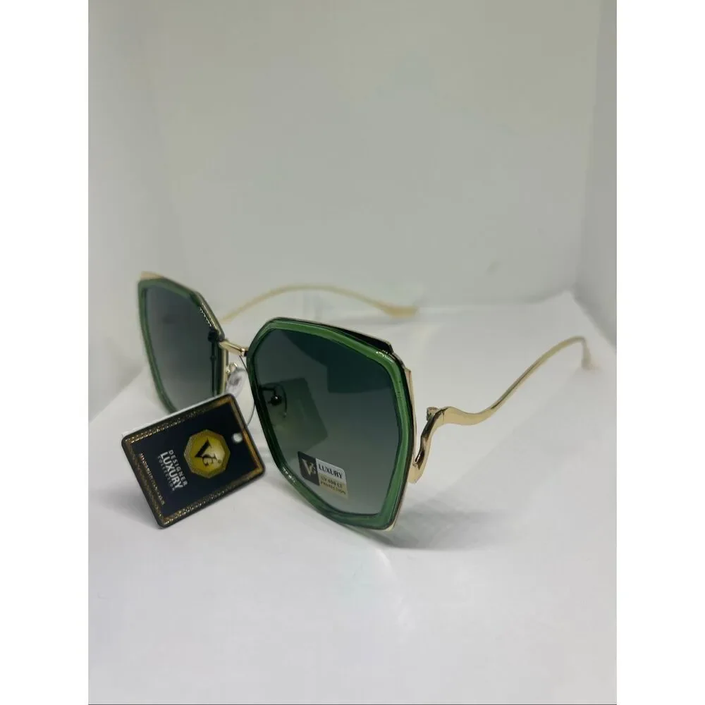 VG Luxury Geometric Oversized Fashion Sunglasses UV400 Designer Style New